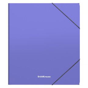 Папка А5+ на резинках ErichKrause Matt Pastel, фиолетовая