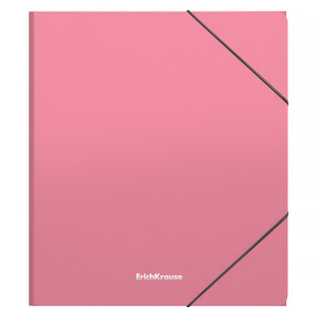 Папка А5+ на резинках ErichKrause Matt Pastel, розовая