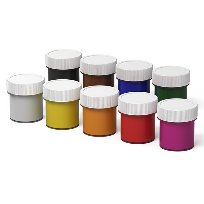 Guașă Erich Krause 9 culori, 20 ml