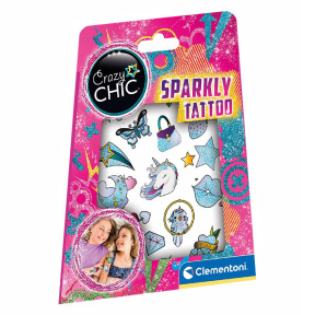 Set pentru tatuaje strălucitoare Crazy Chic Clementoni