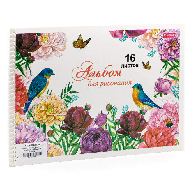 Album pentru desen 16 p 100 gr/m Birds and Flowers
