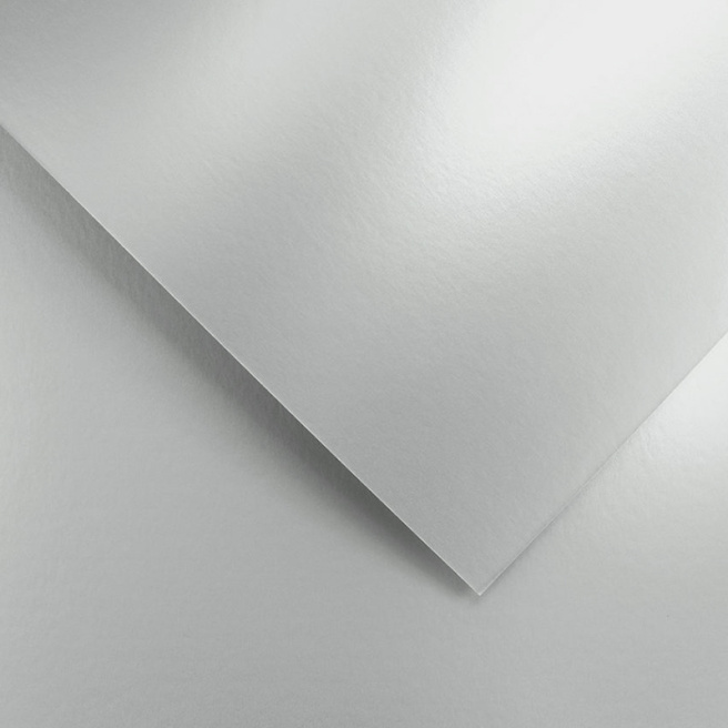 Дизайнерский картон GPapieru A4 MILLENIUM серебристый, 1 лист, 270гр