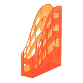 Suport pentru documente ErichKrause vertical, S-WING, Neon 75 mm portocaliu