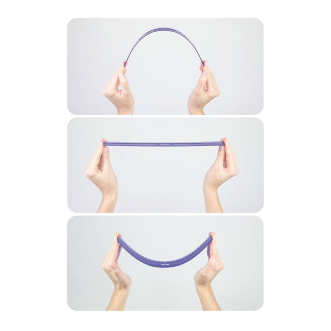 Riglă MILAN 30 сm "Flex & resistant", flexible, roz