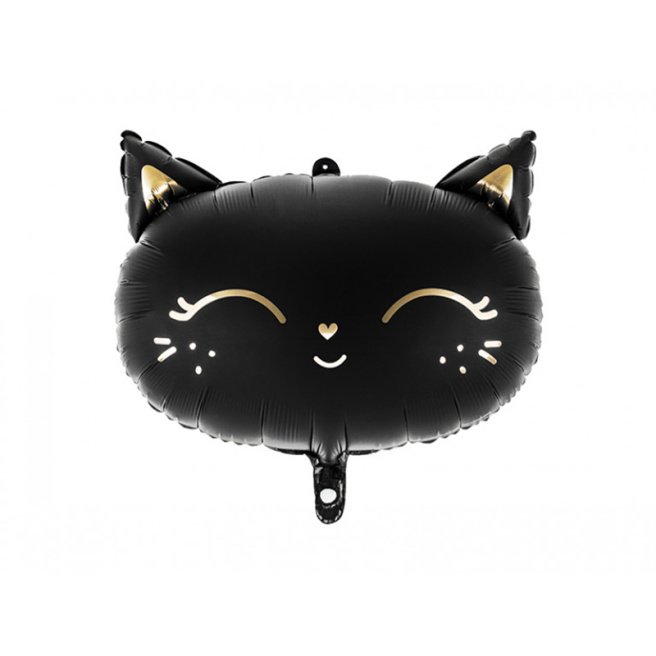 Balon folie figurină Pisică, negru