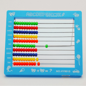 Счеты детские голубые