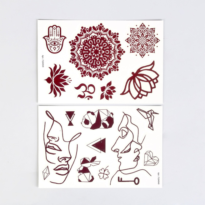 Set de tatuaje fosforescente, MIX 2