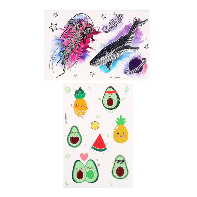 Set de tatuaje fosforescente MIX