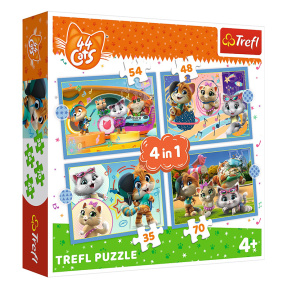 Команда кошечек, пазл 4в1