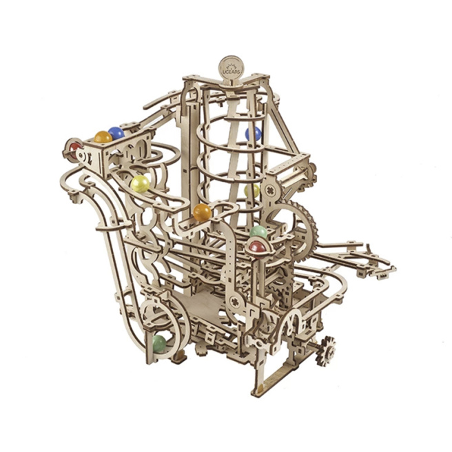 Puzzle 3D din lemnUgears, Palan spiralat de marmură, 266 piese