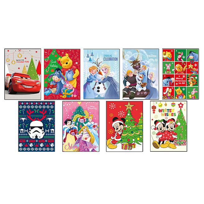 Пакет подарочный 17,8x22,9x9,8 (M) NY Disney (микс)