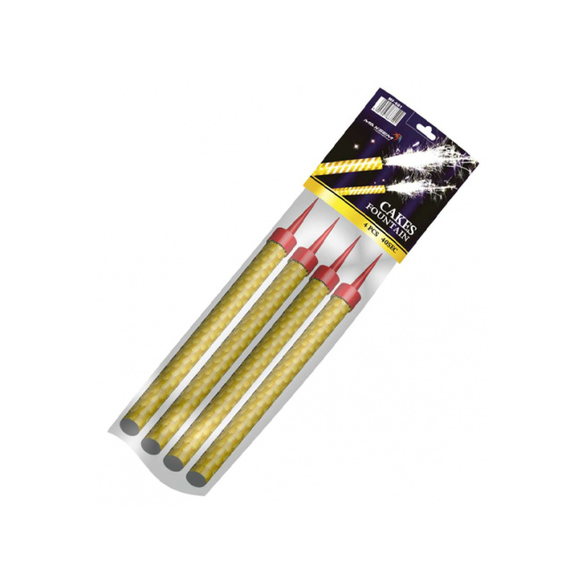 Set de artificii pentru tort, 4 bucăți, MF-001