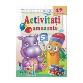 Activități amuzante 5+ Hipopotam+autocolante