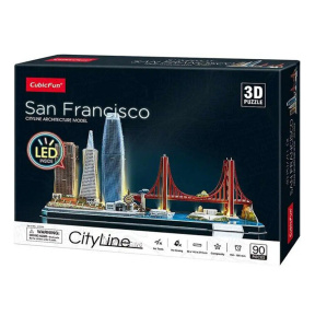 Puzzle 3D San Francisco Cityline, Led