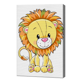 Милый львенок, 20х30 см, картина по номерам