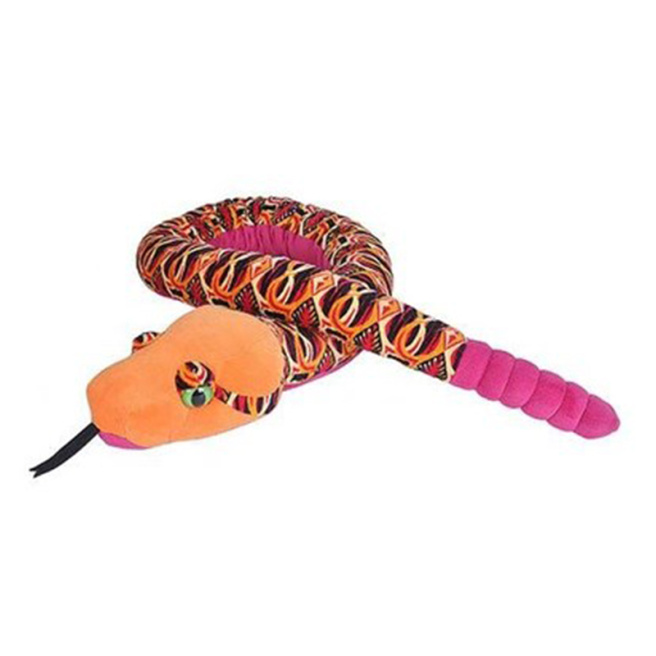 Jucărie textilă Snakesss orange, 135 cm, Wild Republic
