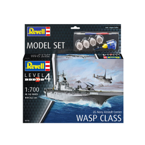 Corabie de asamblat Revell US Navy Assault Carrier WASP Class
