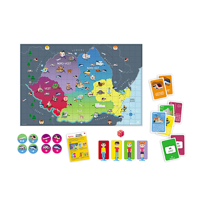 Joc educativ - Cunosc România (RO)
