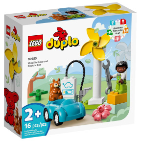 Constructor LEGO DUPLO Turbină eoliană și mașină electrică