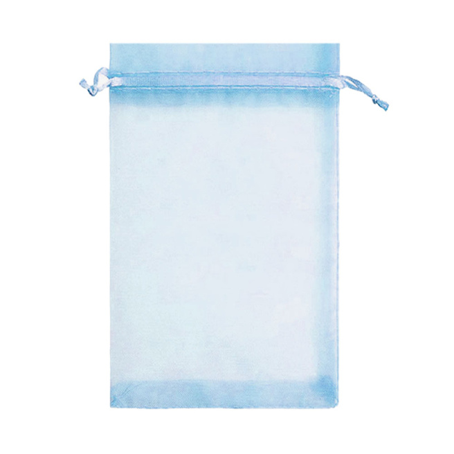 Pungă organza 10x15 culoare azurie