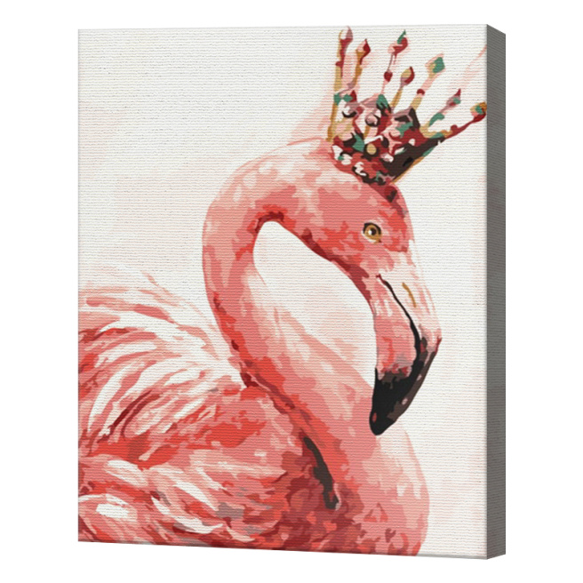 Flamingo regal, 30x40 cm, pictură pe numere