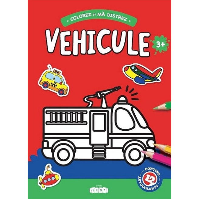 Vehicule 3+, conține 12 autocolante