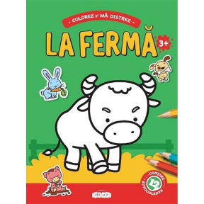 La fermă 3+, conține 12 autocolante