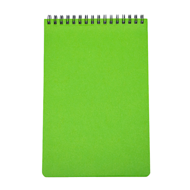 Blocnotes A5 40 foi pătrățele spirală orizontală, verde