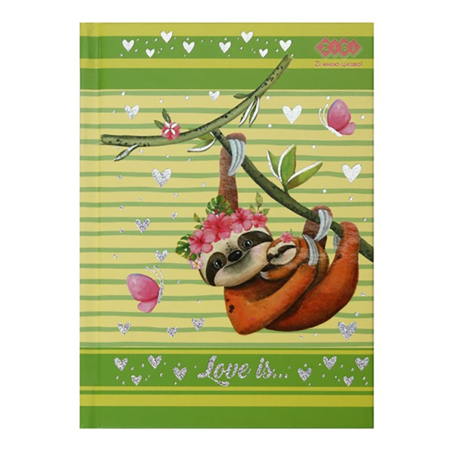 Carnet notițe A6, copertă tare, LOVE IS