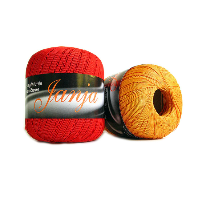 Fire de croșetat, 100% bumbac, 100 gr, 530 m, Janja culoarea roz