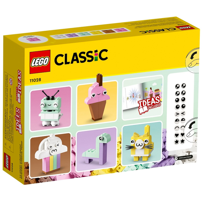 Конструктор  LEGO Classic Креативное веселье в пастельных тонах