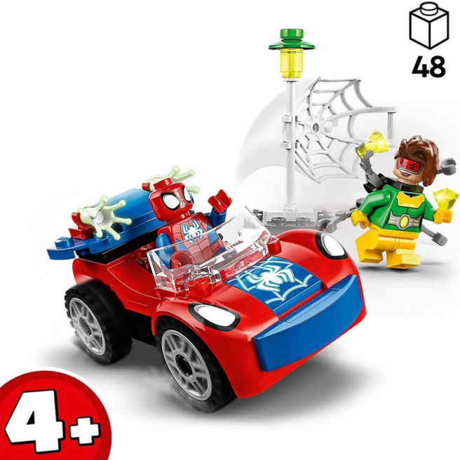 Constructor LEGO Mașina lui Spider-Man și Doc Ock