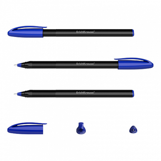 Ручка шариковая Erich Krause, U-108 Black Edition Stick синий, 1 мм