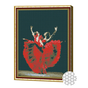 Танцовщицы фламенко, 30х40 см, алмазная мозаика