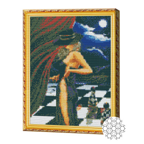 Королева шахмат, 30х40 см, алмазная мозаика