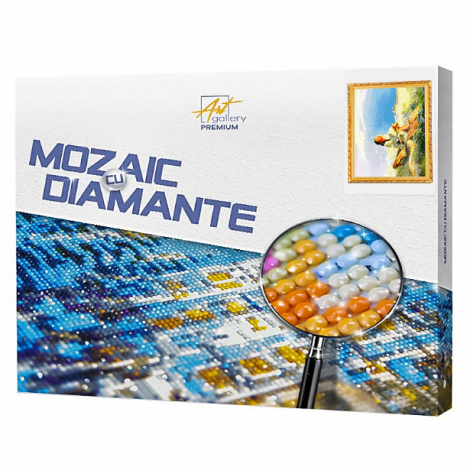 În câmpie, 40х50 cm, mozaic cu diamante