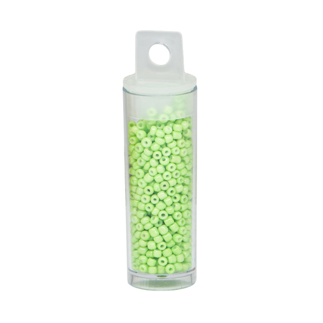 Mărgele în fiolă, 10 gr, culoare verde aprins