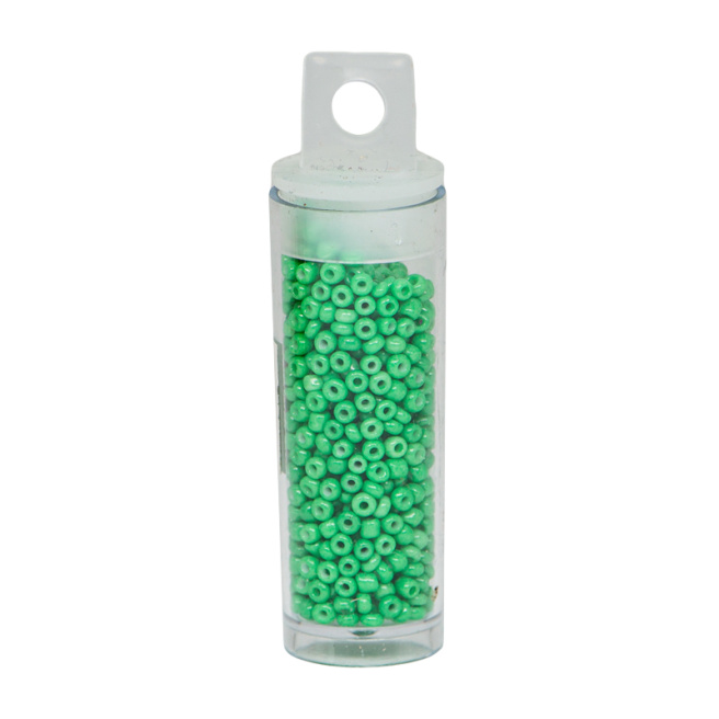 Mărgele în fiolă, 10 gr, culoare verde
