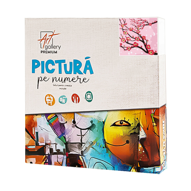 Crenguța înflorită 20х20 cm, pictură pe numere