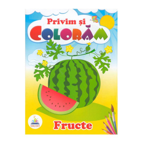 Privim și colorăm. Fructe