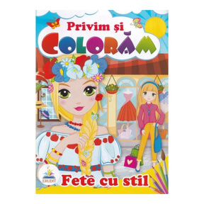 Privim și colorăm. Fete cu stil