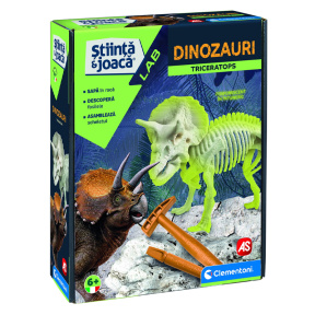 Set de joacă săpături arheologice Dinozaurul Triceratops Clementoni RO