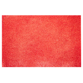 Фоамиран EVA глиттерный 1,8 мм, A4, цвет красный