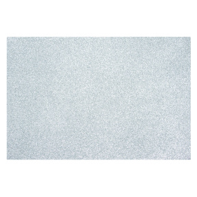 Фоамиран EVA глиттерный 1,8 мм, A4, цвет серебро