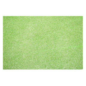 Фоамиран EVA глиттерный 1,8 мм, A4, цвет светло-зелёный