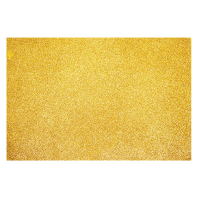 Фоамиран EVA глиттерный 1,8 мм, A4, цвет золотой