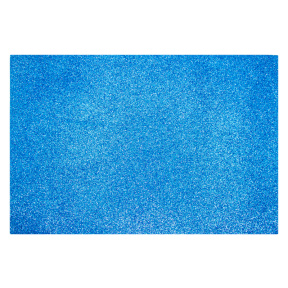 Фоамиран EVA глиттерный 1,8 мм, A4, цвет синий