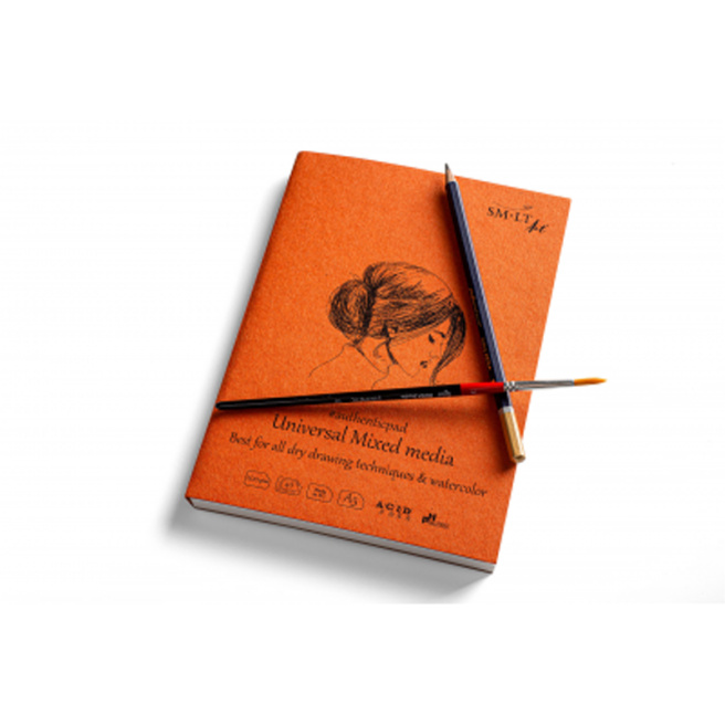 SMLT Sketchbook А4, Authentic, bloc lipit, 40f., 200g.