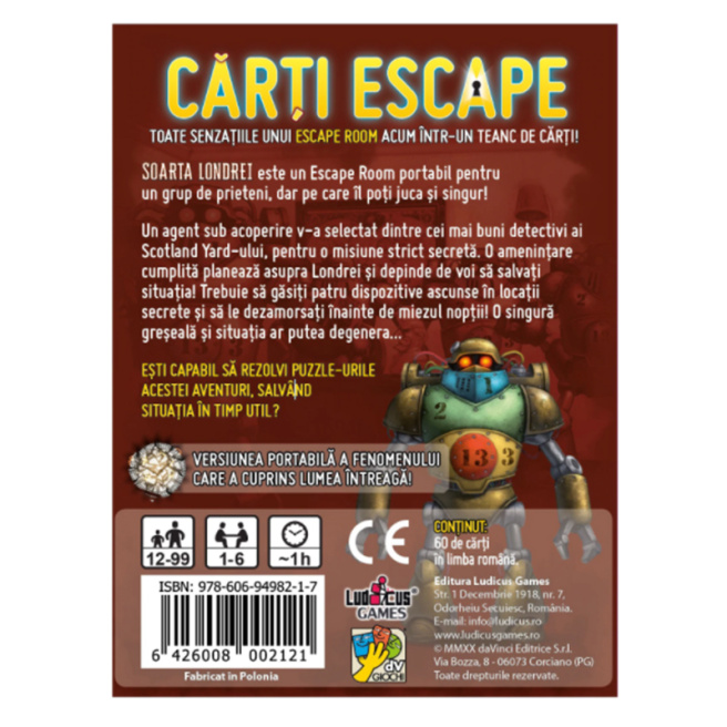 "Cărți Escape - Soarta Londrei"