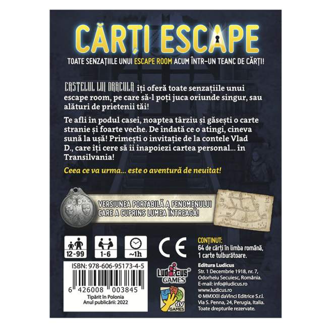 "Cărți Escape - Castelul lui Dracula"